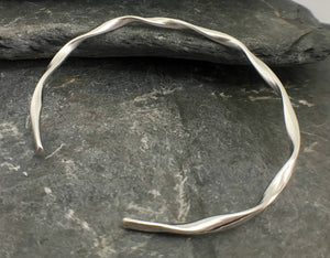 Rolling Waves Cuff Bangle - Lucy Symons Jewellery