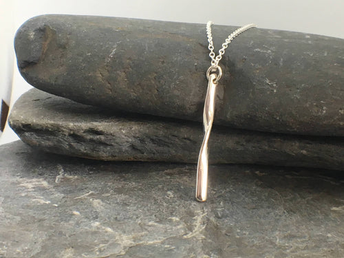 Rolling Waves Drop Pendant - Lucy Symons Jewellery