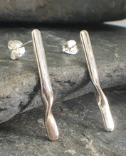 Load image into Gallery viewer, Rolling Waves Drop Stud Earrings - Lucy Symons Jewellery