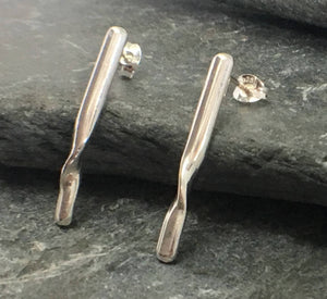 Rolling Waves Drop Stud Earrings - Lucy Symons Jewellery