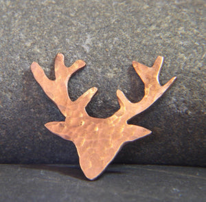Stag Head Lapel Pin - Lucy Symons Jewellery