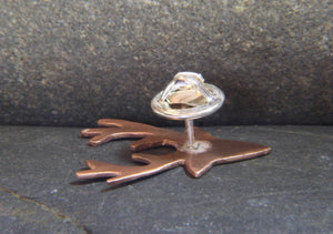 Stag Head Lapel Pin - Lucy Symons Jewellery