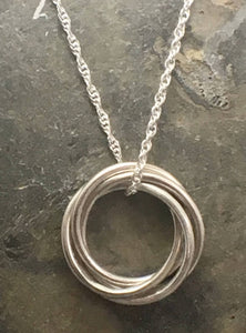 Entwined Ring Pendant - Lucy Symons Jewellery