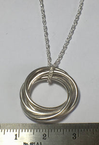 Entwined Ring Pendant - Lucy Symons Jewellery
