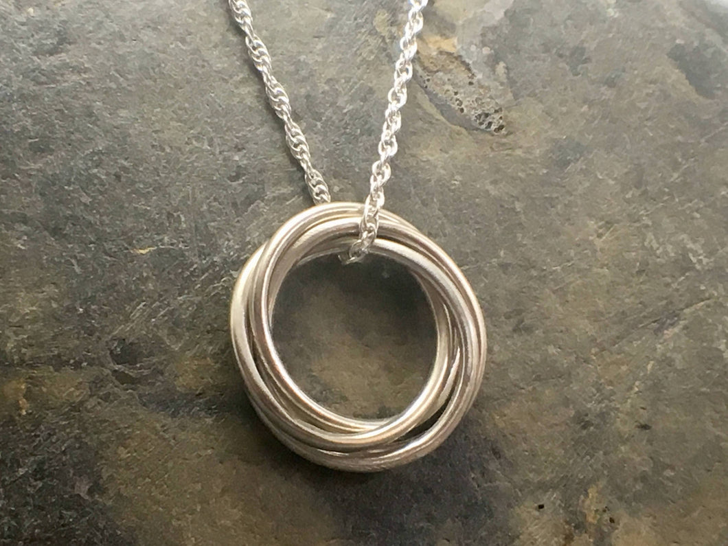 Entwined Ring Pendant - Lucy Symons Jewellery