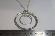 Load image into Gallery viewer, Double Circle Long Statement Pendant - Lucy Symons Jewellery