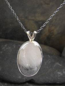 Tourmilated Quartz Pendant - Lucy Symons Jewellery
