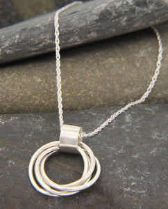 Entwined Ring Statement Necklace - Lucy Symons Jewellery