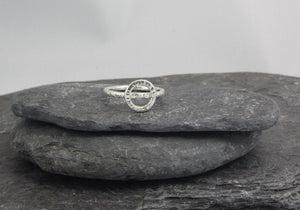 Hammered Circle Ring - Lucy Symons Jewellery