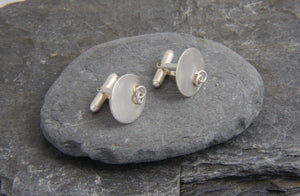 Entwined Ring Cufflinks - Lucy Symons Jewellery