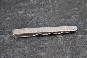 Hammered Silver Tie Clip - Lucy Symons Jewellery