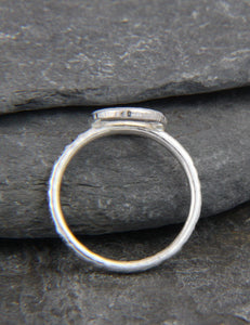 Hammered Circle Ring - Lucy Symons Jewellery