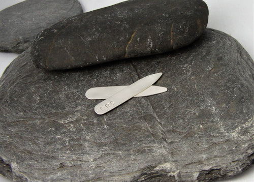 Personalised Shirt Collar Stays - Lucy Symons Jewellery